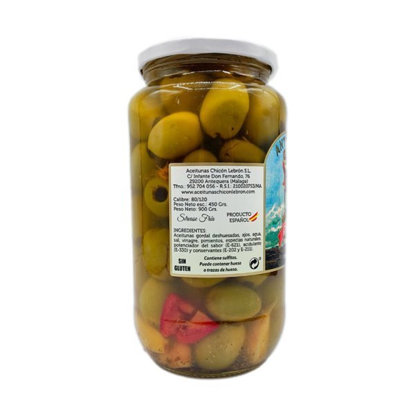 Gordal Estilo Casero aceitunas Chicón  900 gramos pack 6 unidades - Imagen 3