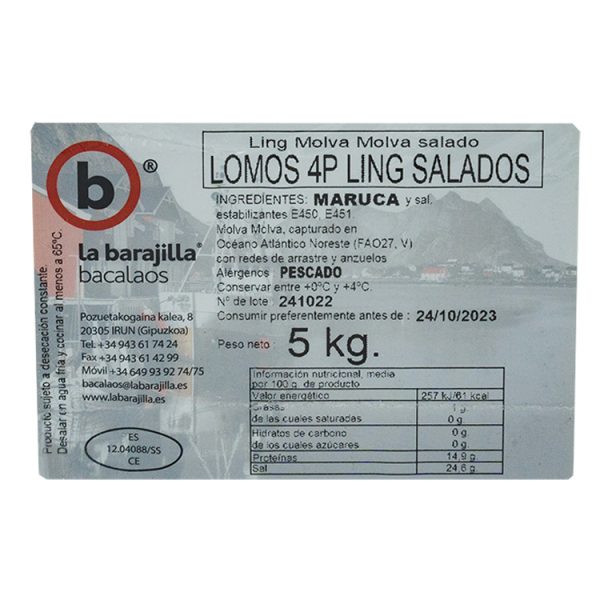 Lomos ling 4 piezas 5kg - Imagen 3