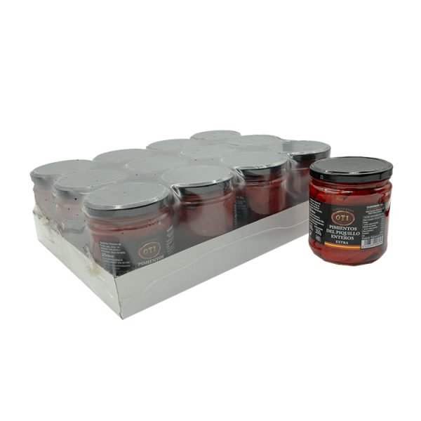 Pimientos piquillo enteros extra Oti pack 12 uds