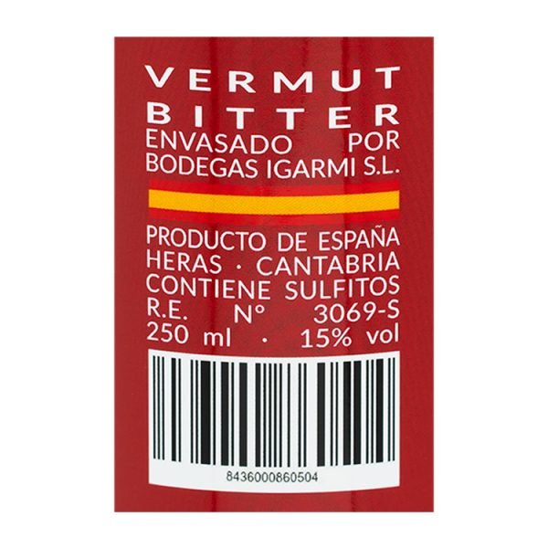 Vermut BITTER los Cántabros 0,25 Lata by bodegas Igarmi - Imagen 2