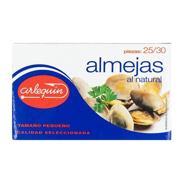 Almejas al natural - 25/30 Piezas -120g - Arlequín