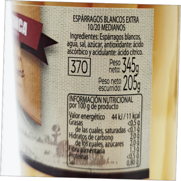 Espárragos blancos medios extra 10/20 La Barraca - Imagen 3