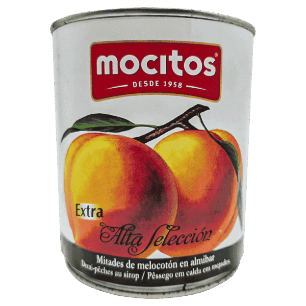 Mitades de melocotón en almíbar extra 840 gr