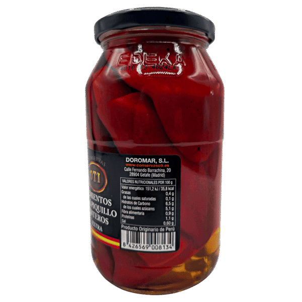 Pimientos piquillo enteros Oti - Imagen 3