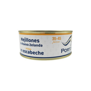 Mejillones Portonovo de Nueva Zelanda fritos en escabeche 35/45 piezas