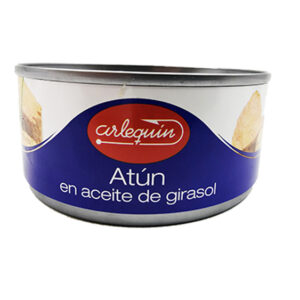 Atún claro en aceite de girasol Arlequín 160 gr