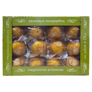 Magdalenas Custodio de aceite de oliva de 1 kg con 12 unidades por caja individuales envasadas