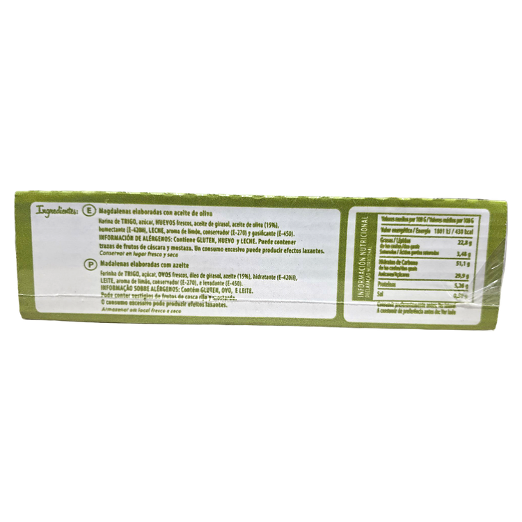 Magdalenas Custodio de aceite de oliva de 1 kg con 12 unidades por caja individuales envasadas - Imagen 3
